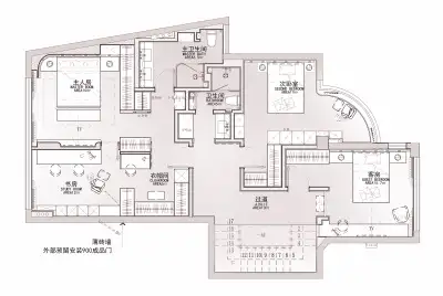 301设计新作｜广州二沙岛 240㎡ 复式大宅，自然艺术之家