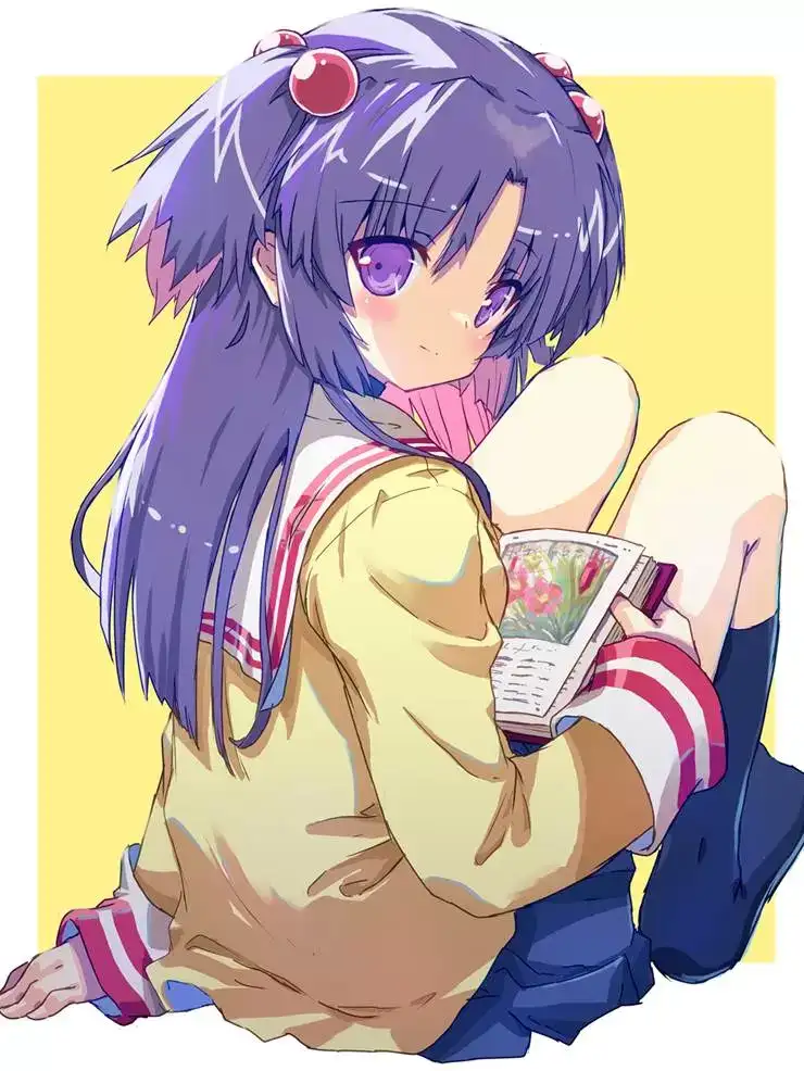 游戏《CLANNAD》中的角色一之濑琴美插画壁纸图片