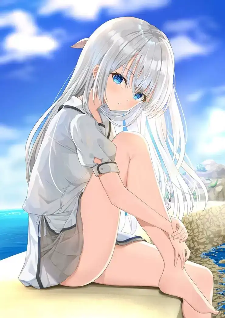 夏日氛围极佳，《Summer Pockets》（夏日口袋）pixiv插画图片