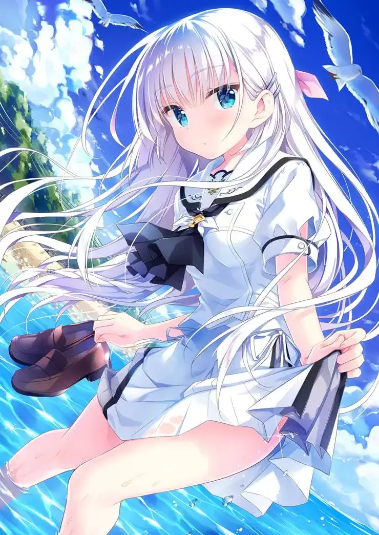 夏日氛围极佳，《Summer Pockets》（夏日口袋）pixiv插画图片