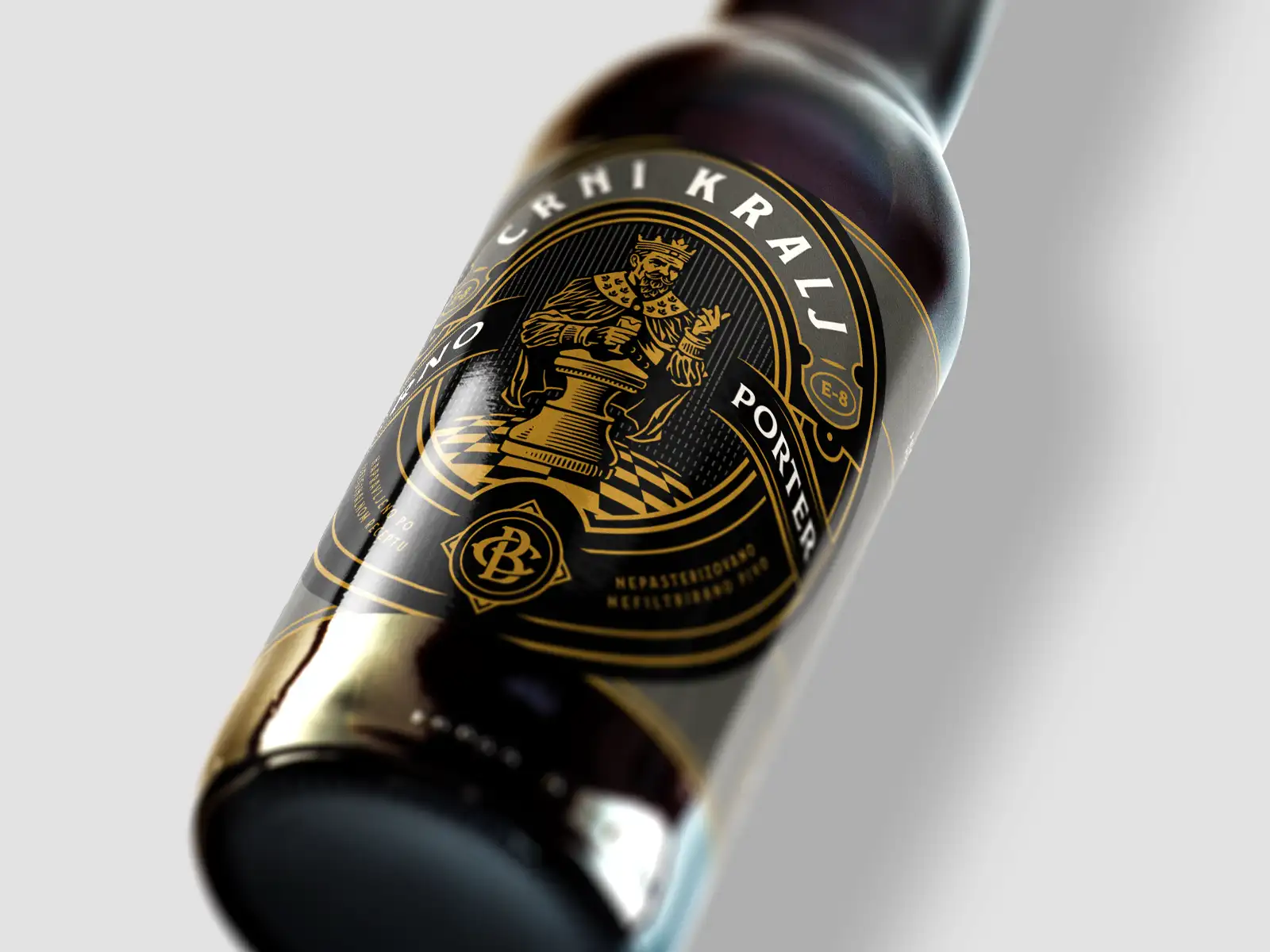 啤酒饮料国际象棋图画插画标签包装设计[17P]