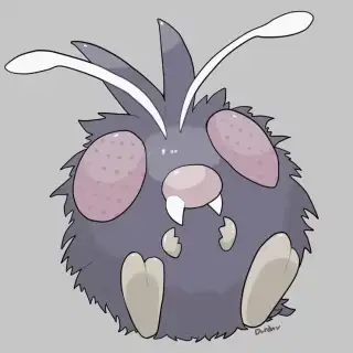 关都#48昆虫宝可梦，毛球(コンパン)插画图片