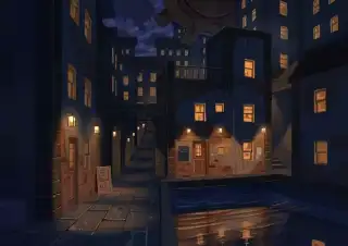 五光十色 - 「城市的夜景」插画图片 -