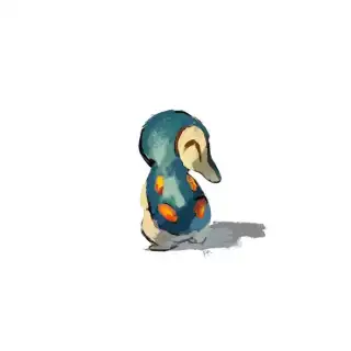 关都#155火鼠宝可梦，火球鼠(ヒノアラシ)插画图片