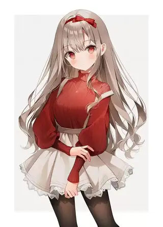 亚麻色头发的美少女pixiv插画图片