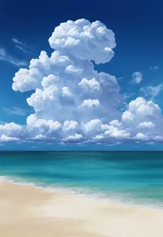 最美的天空一定要有大大的蘑菇白云呢
