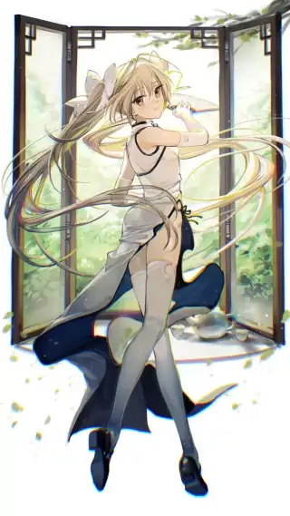 冒险游戏《缘之空》中的女主角春日野穹插画图片