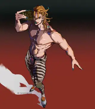 《JOJO的奇妙冒险》迪奥·布兰度插画壁纸图片