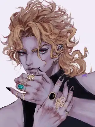 《JOJO的奇妙冒险》迪奥·布兰度插画壁纸图片