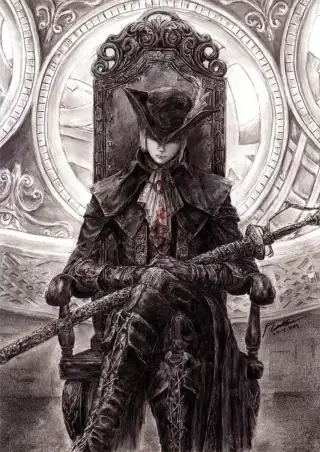 《血源诅咒》时钟塔的玛利亚插画壁纸图片