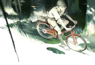 春天到了，买台自行车去春游吧，超美的自行车插画壁纸图片