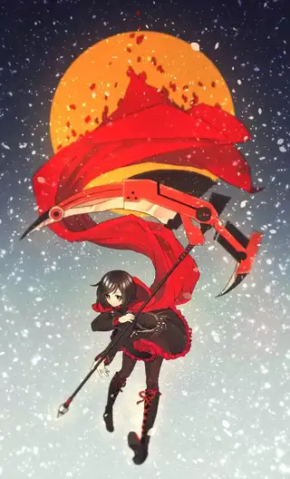 美国网络动画《RWBY》露比·罗丝插画壁纸图片