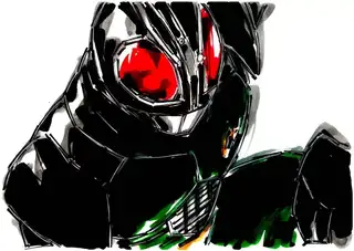 童年情怀op燃ed深情，《假面骑士BLACK RX》pixiv同人美图