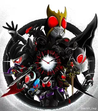 童年情怀op燃ed深情，《假面骑士BLACK RX》pixiv同人美图